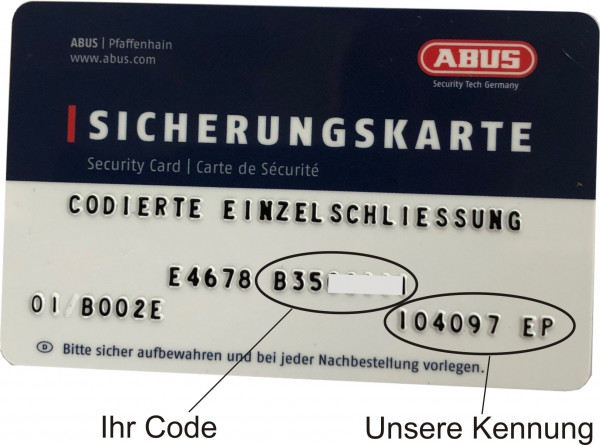 ABUS Bravus 3500 Magnet Knaufzylinder nach STF Code