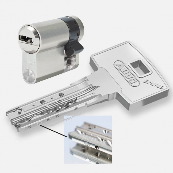 ABUS Bravus 3500 MX Magnet Halbzylinder SKG*** ohne Schlüssel