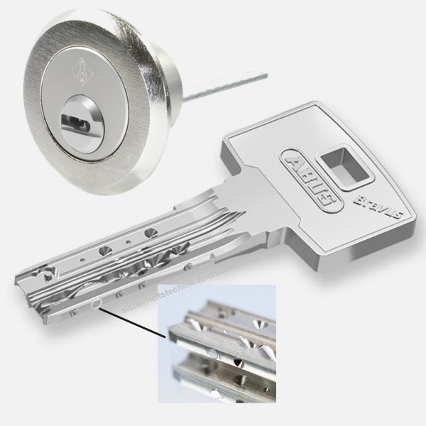 ABUS Bravus 3500 MX Magnet Aussenzylinder rund D=28mm für Kastenschlösser