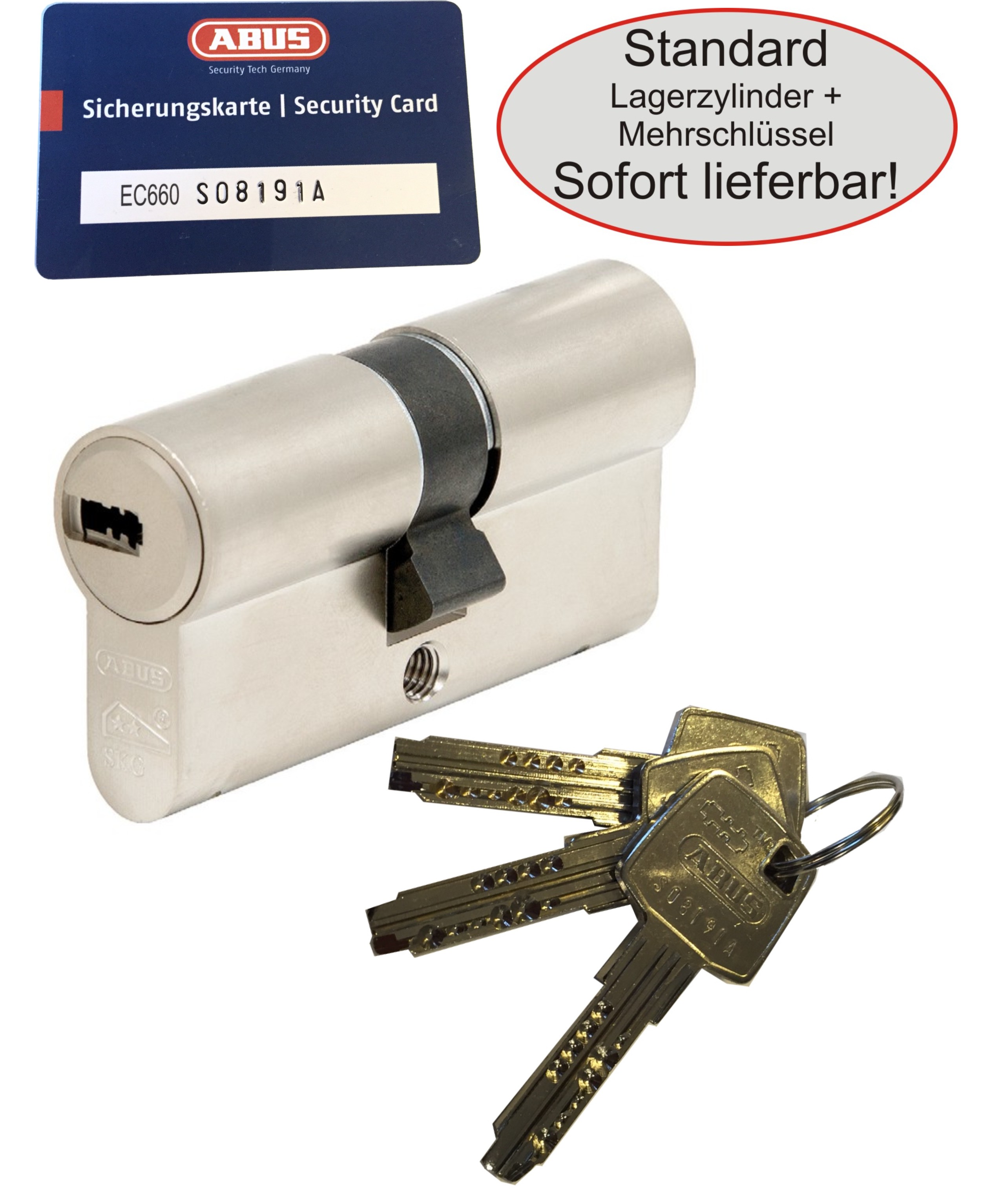 ABUS EC660 Doppelzylinder - Sofort lieferbar!