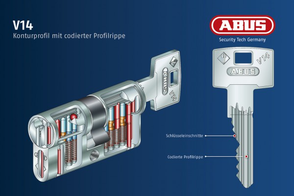 ABUS V14 5 Knaufzylinder