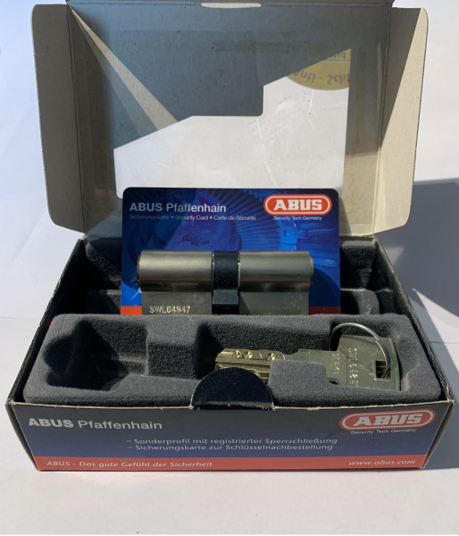 ABUS WavyLine Doppelzylinder 30/30 mit 3 Schlüssel N+G und erh. Bohrschutz #SALE 37