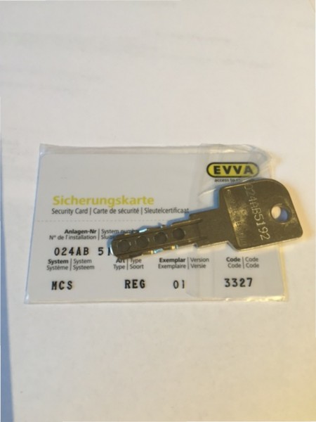 EVVA MCS Nachschlüssel