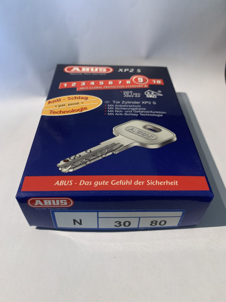 ABUS XP2S 30/80mm mit 3 Schlüssel, Einzelschließend #SALE 14