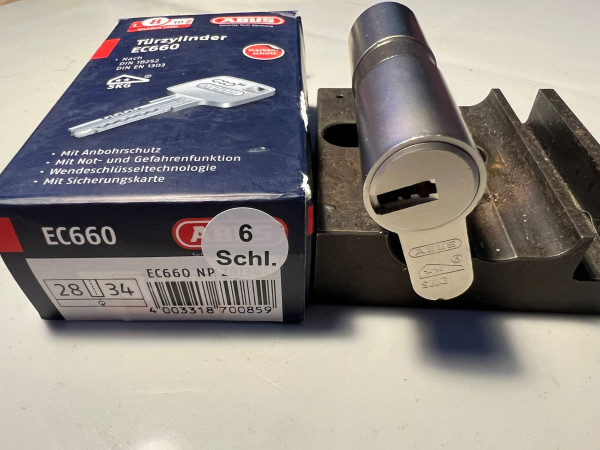 ABUS EC660 28/34mm mit 6 Schlüssel, #SALE 593