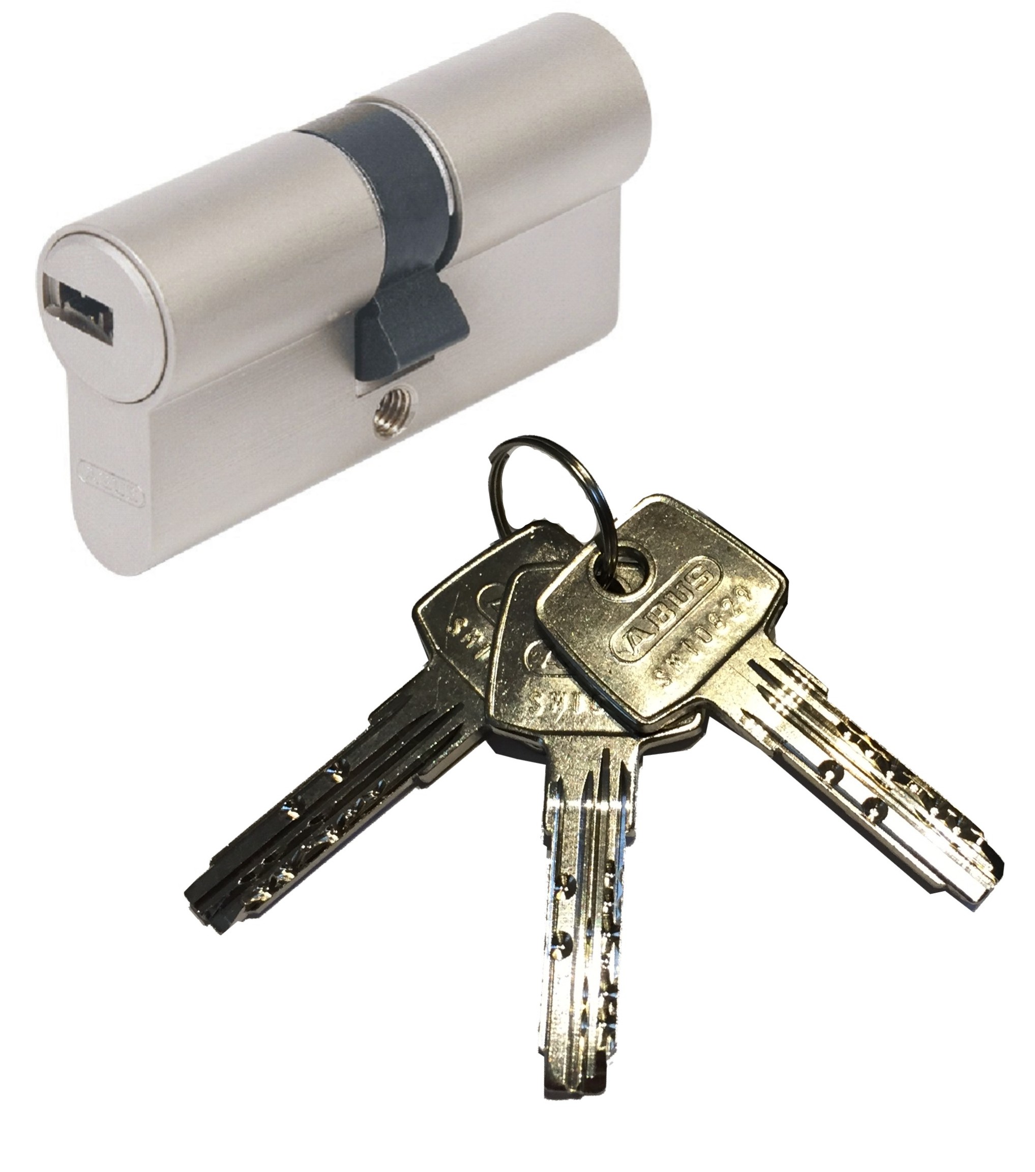 ToniTec-CodeCard ABUS Schließzylinder EC550 verschiedenschließend 5 Schlüssel 