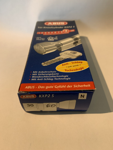 ABUS KXP2S Z30/K60mm mit 3 Schlüssel, Einzelschließend #SALE 29