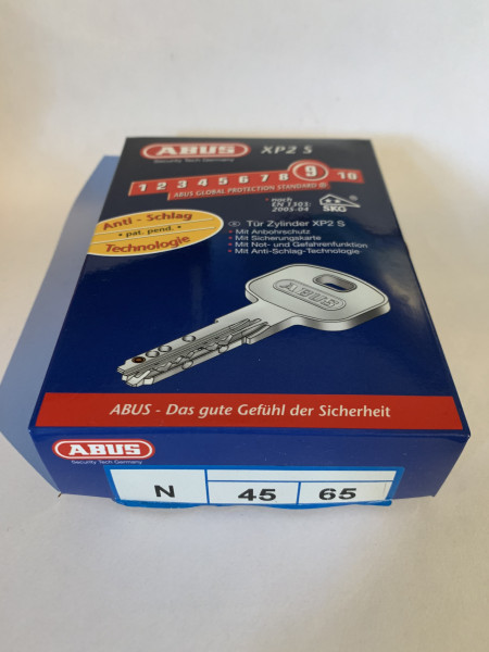 ABUS XP2S 45/65mm mit 3 Schlüssel, Einzelschließend #SALE 67