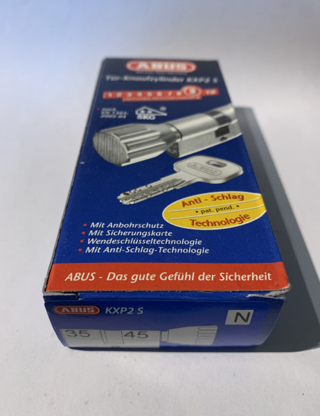 ABUS KXP2S Z35/K45mm mit 3 Schlüssel, Einzelschließend #SALE 20