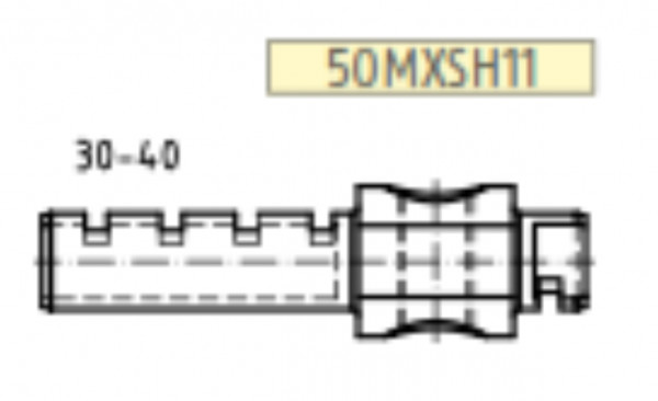 ABUS BravusMX Modulsteg 30-40/10 50MXSH11 für Halbzylinder