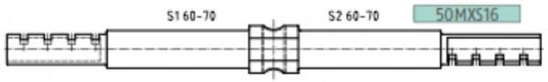 ABUS BravusMX Modulsteg 50-60/60-70 50MXS16