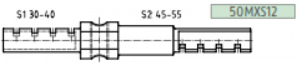 ABUS BravusMX Modulsteg 30-40/45-55 50MXS12