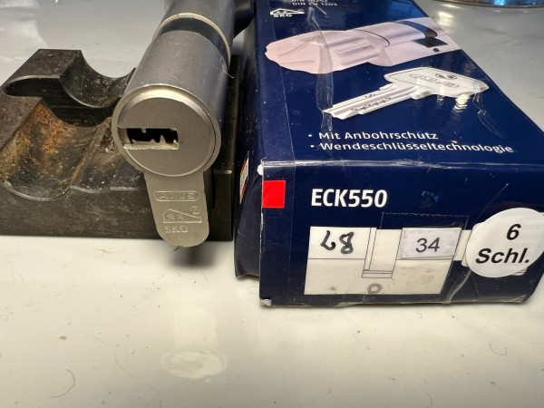 ABUS ECK550 Z28/K34mm mit 6 Schlüssel, #SALE 675