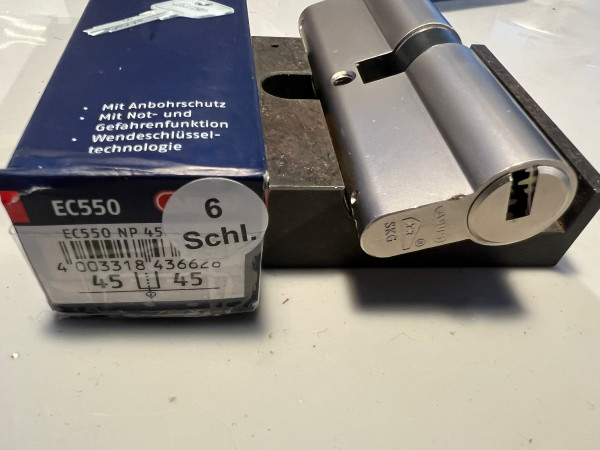 ABUS EC550 45/45mm mit 6 Schlüssel, #SALE 671