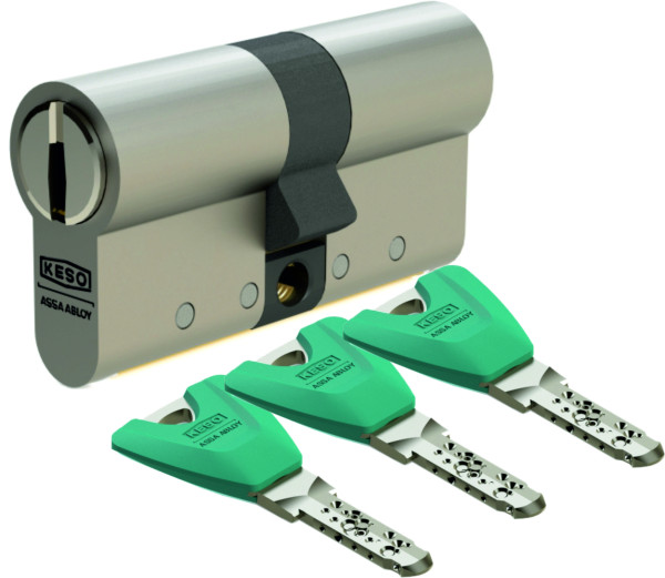 Keso 9000Ω² Doppelzylinder mit Farbkappenschlüssel