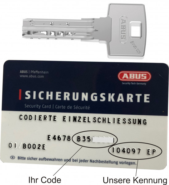 Bravus3500 Magnet Nachschlüssel nach STF Code