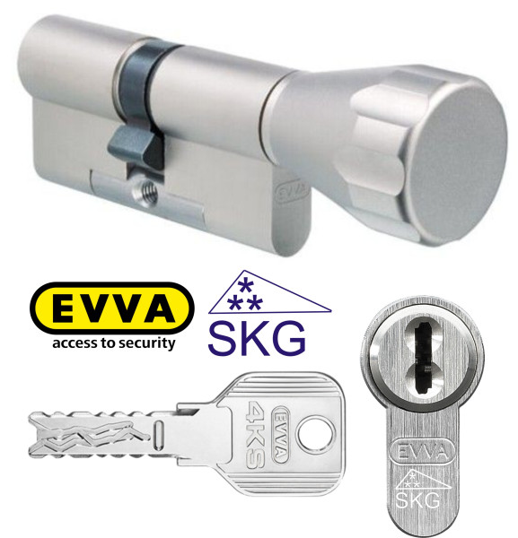 EVVA 4KS Knaufzylinder SKG*** zertifiziert