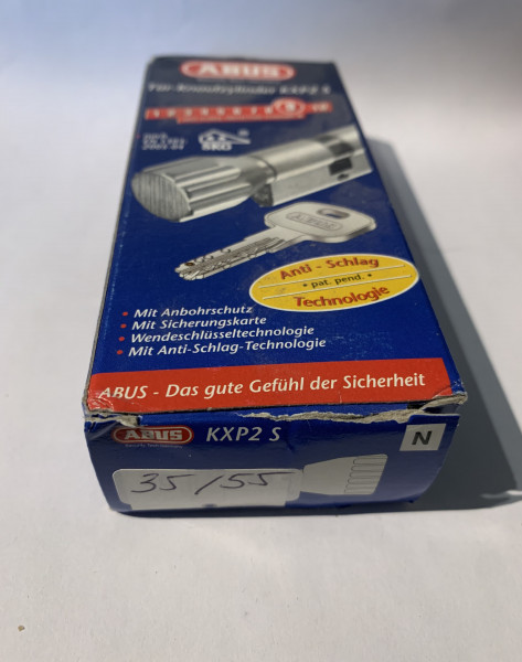 ABUS KXP2S Z35/K55mm mit 3 Schlüssel, Einzelschließend #SALE 21