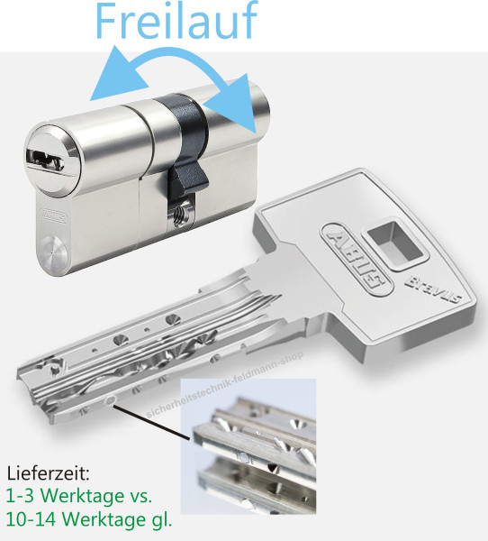 ABUS Bravus 3500 MX Magnet Doppelzylinder SKG*** Freilauf