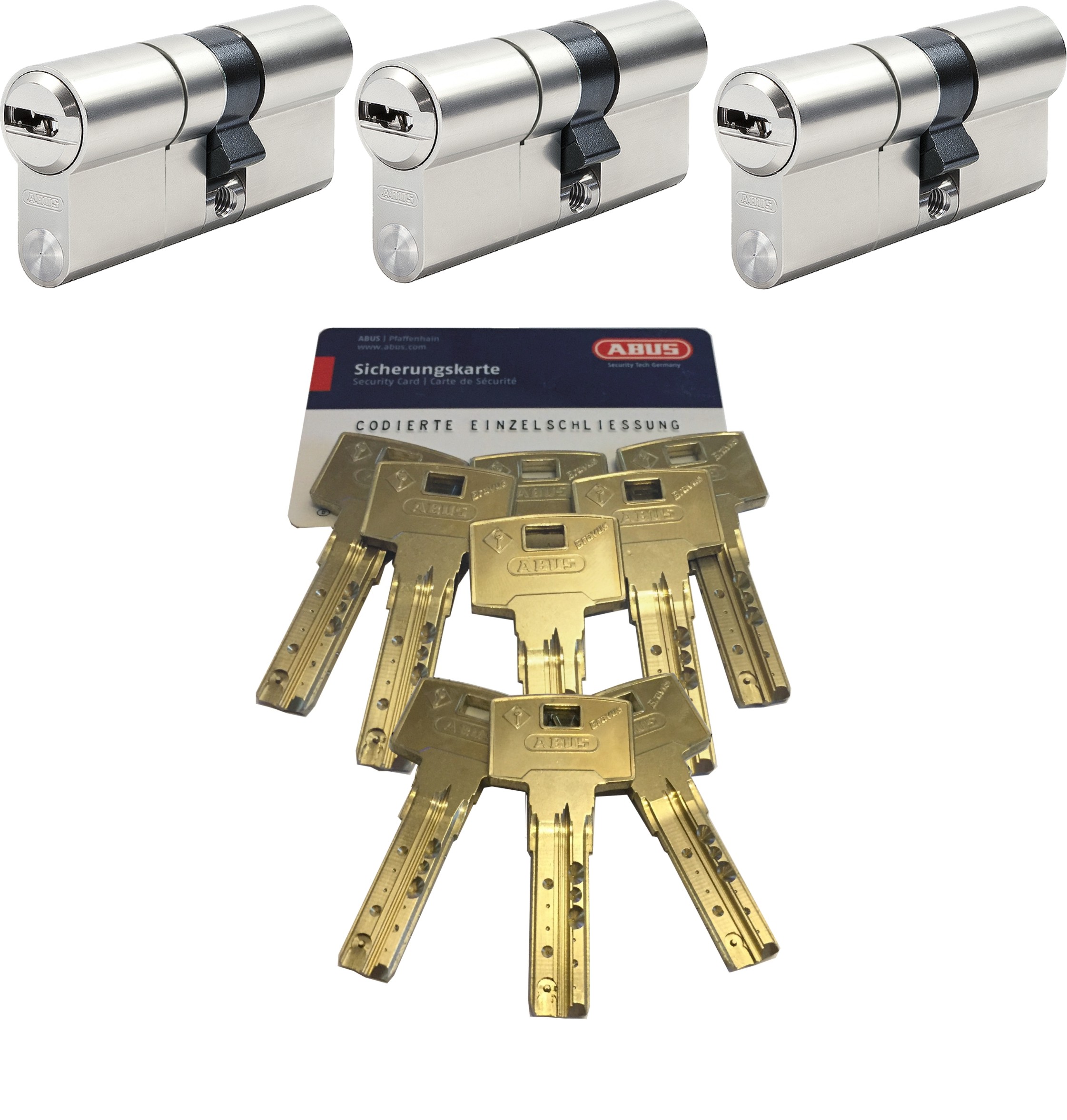 ABUS Bravus1000 Sicherheits-Schließzylinder Doppelzylinder 28//47mm Individual