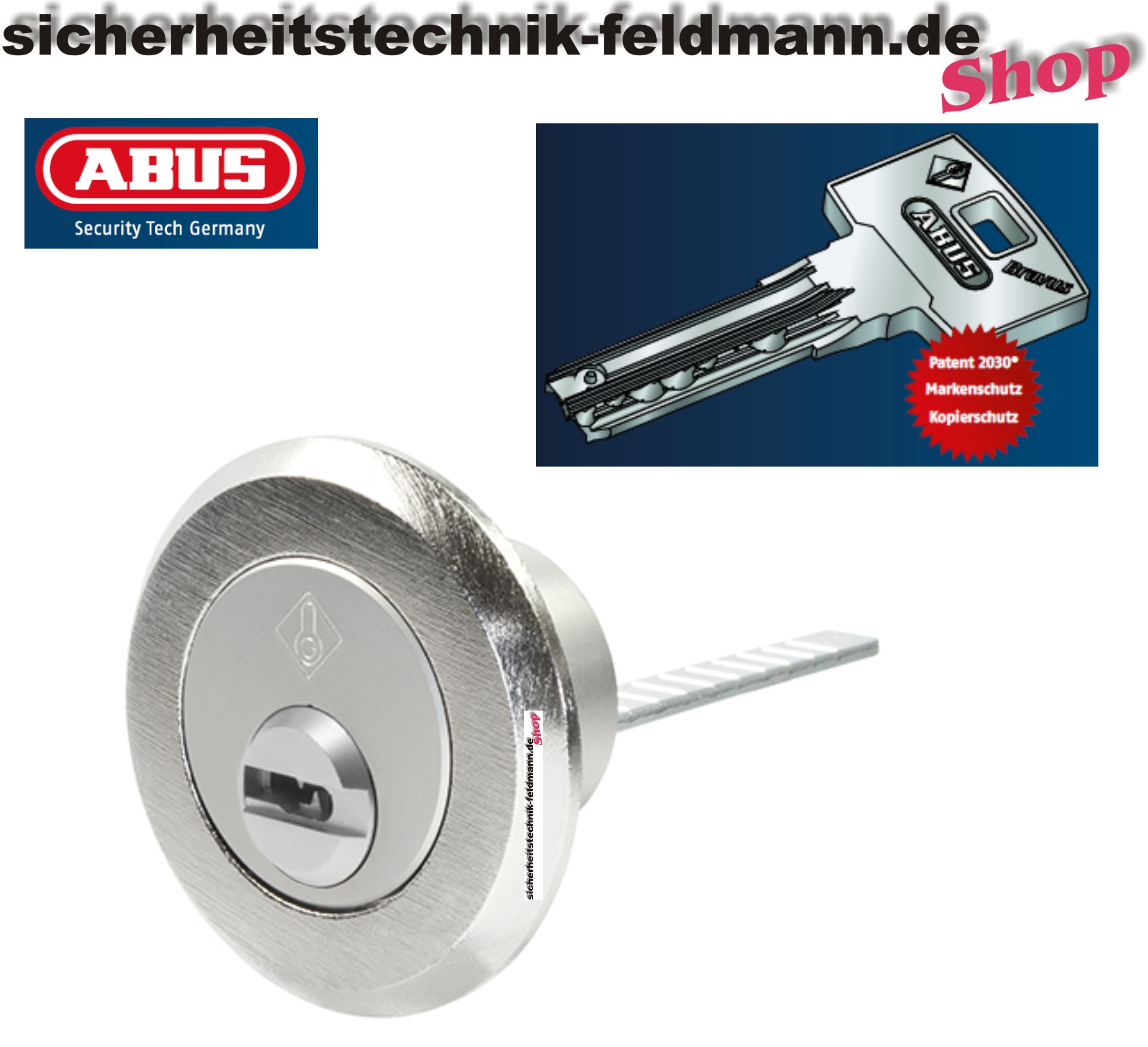 ABUS Bravus3000 Aussenzylinder rund D=28mm für Kastenschlösser, Sicherheitstechnik für Haus, Büro günstig kaufen