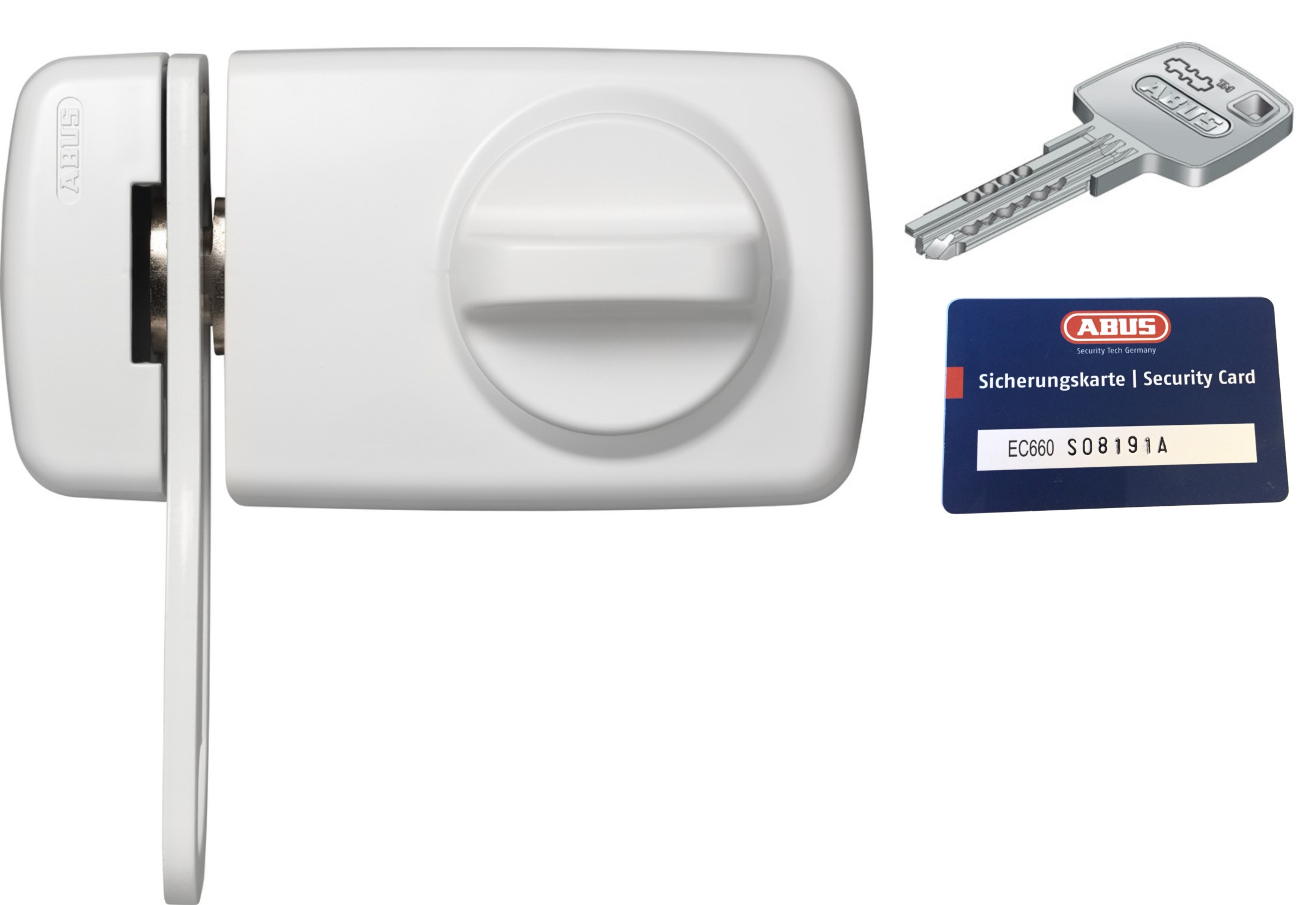 ABUS 7030 (EK)mit EC660 Zylinder Tür-Zusatzschloss, mit